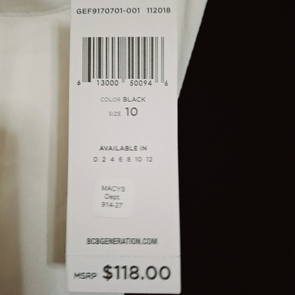 BCBG WHITE BLACK ROMPER - Picture 4 of 4